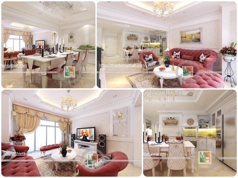 Thiết kế chung cư Royal city tân cổ điển